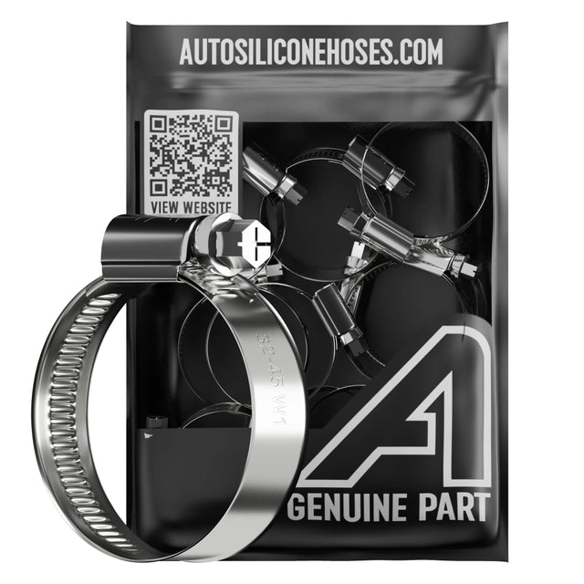 Assorterede snekkeklemmer W4 rustfrit stål