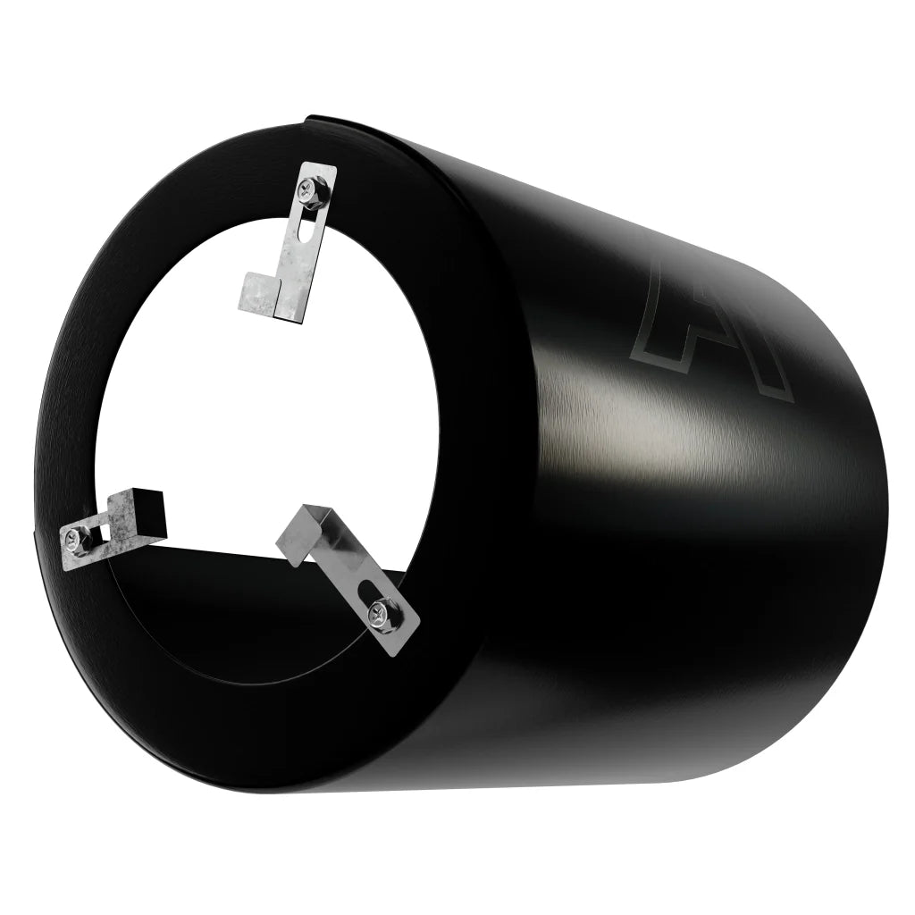 Aluminium luftfilter varmeskjold sort