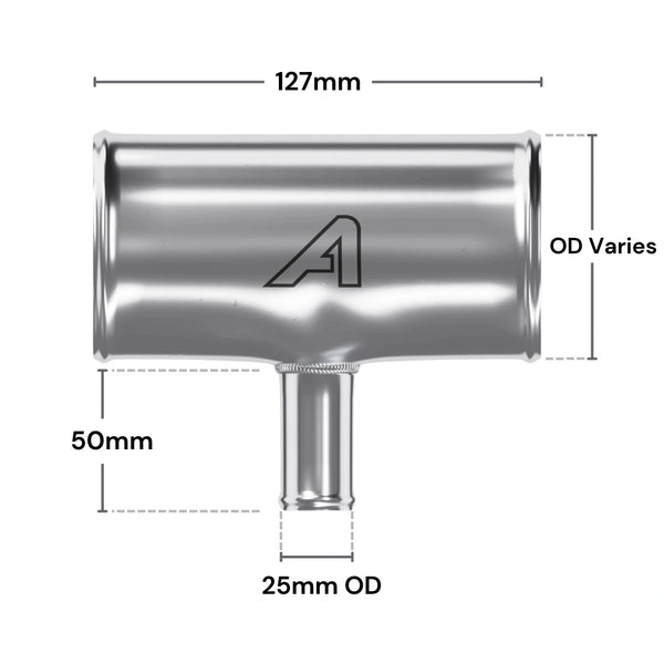 Aluminium T-Piece Pipe