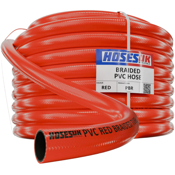 PVC Braided Hose Red