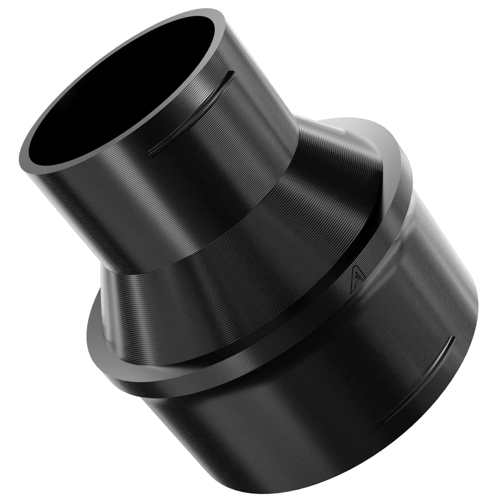 Plastic Straight Reducing Connector Black