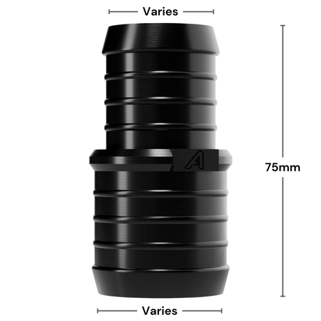 Lige reduktionsforbindelse i plast