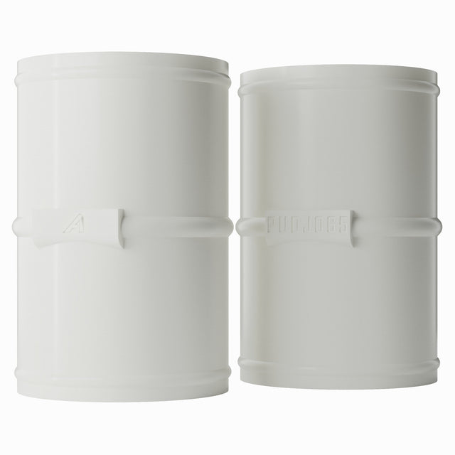 Plast lige samling til polyurethankanaler