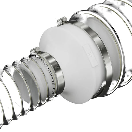 Reducerende samling af plast til polyurethankanaler