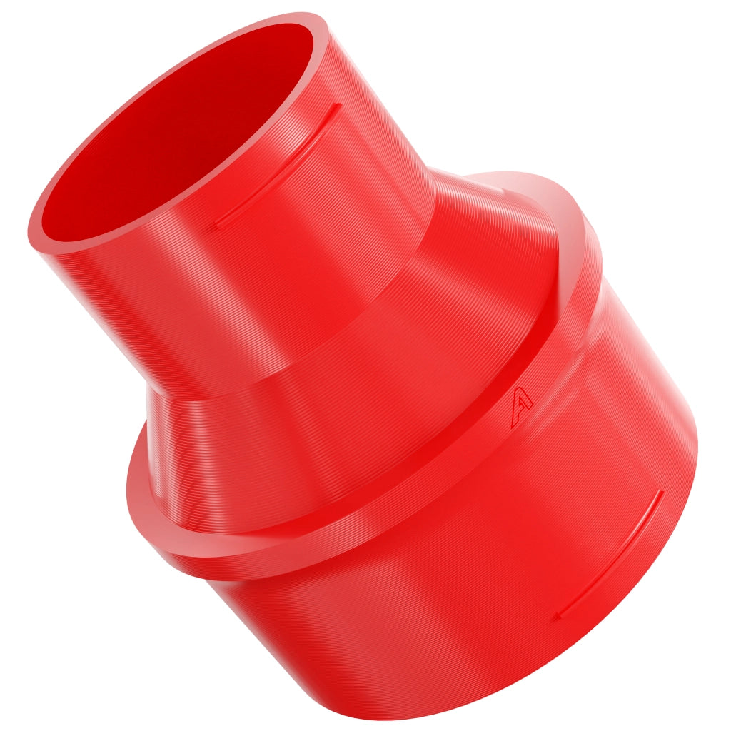 Plastic Straight Reducing Connector Red