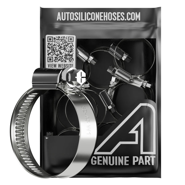 Assorterede snekkeklemmer W4 rustfrit stål