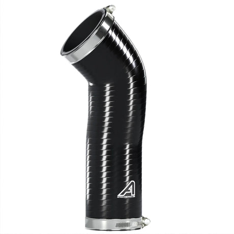 Silikone Resonator Turbo Indsugningsslange Til Volvo Sort Ja (2 x Snekkedrev Rustfrit Stål Klips)