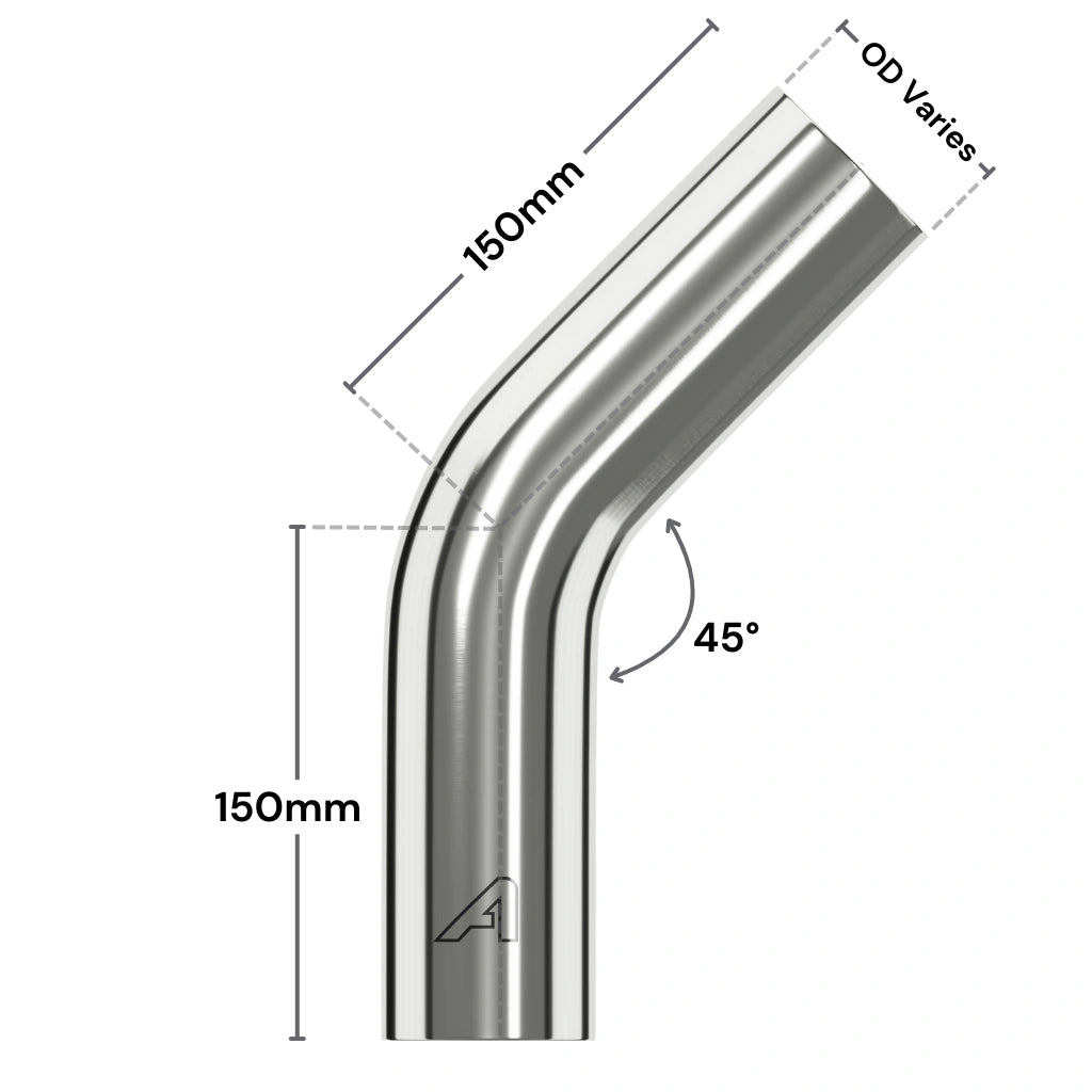 Stainless Steel 45 Degree Pipe