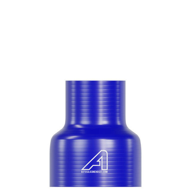 Silikone lige reduktionsslange blå