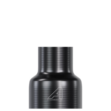 Silikone lige reduktionsslange sort