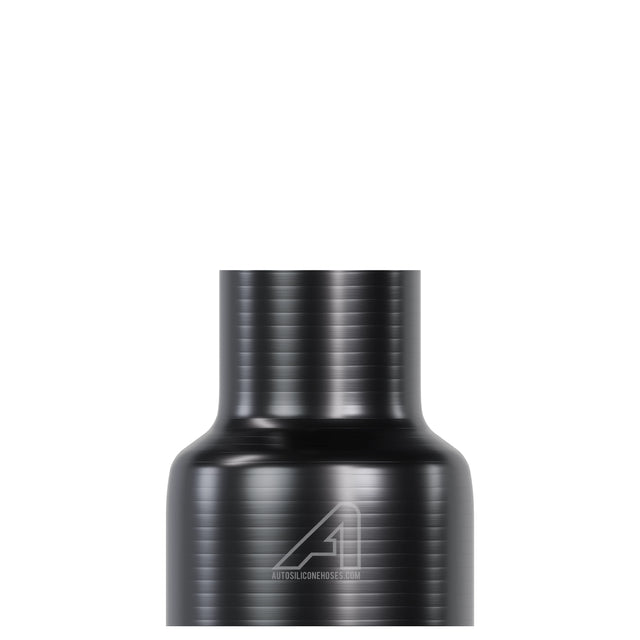 Silikone lige reduktionsslange sort